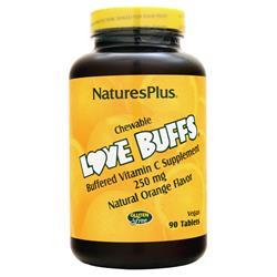 Natures Plus Love Buffs Chewable Buffered Vitamin C Supplement Natural Orange 90 tabs