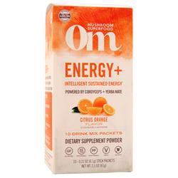 OM Mushroom Superfood Energy+ Drink Mix Citrus Orange 10 pckts