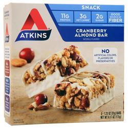 Atkins Snack Bar Cranberry Almond 5 bars