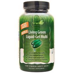 Irwin Naturals Mens Living Green Liquid Gel Multi On Sale At   210129 P14741.JPG