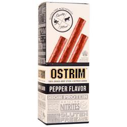 Protos Foods Ostrim - Beef & Ostrich Sticks Pepper Flavor 10 pack