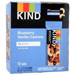 Kind Fruit & Nut Bar Blueberry Vanilla Cashew 12 bars