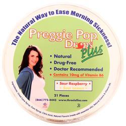 Three Lollies Preggie Pop Drops Plus Sour Raspberry & Sour Lemon 21 count