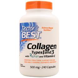 Doctors Best Collagen Types 1 and 3 with Peptan and Vitamin C 240 caps