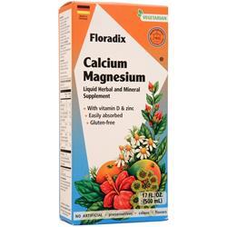 Gaia Herbs Floradix Calcium Magnesium Liquid Herbal and Mineral Supplement 17 fl.oz