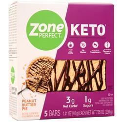 Zone Perfect Keto Bar Peanut Butter Pie 5 bars