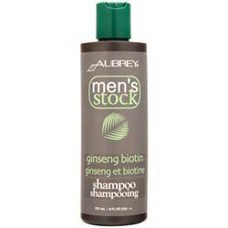 Aubrey Mens Stock Ginseng Biotin Shampoo 8 fl.oz