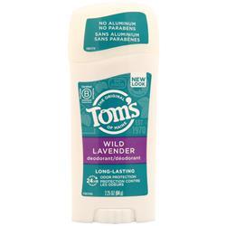 Toms Of Maine Deodorant Stick Long-Lasting Care Wild Lavender 2.25 oz