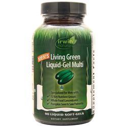 Irwin Naturals Mens Living Green Liquid-Gel Multi 90 sgels