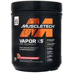 Muscletech Vapor X5 Pre-Workout Miami Spring Break 272 grams