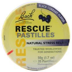 Bach Flower Remedies Rescue Pastilles Black Currant 1.7 oz