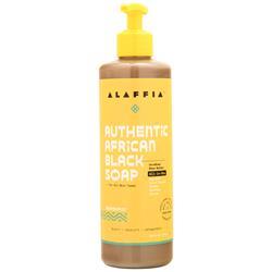 Alaffia Authentic African Black Soap Peppermint 16 fl.oz