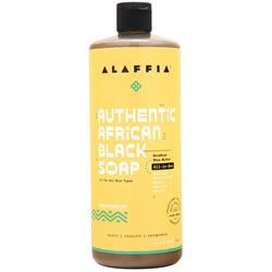 Alaffia Authentic African Black Soap Peppermint 32 fl.oz