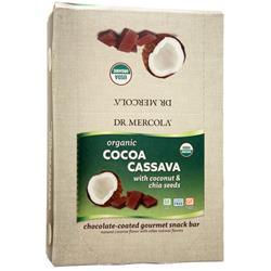 Dr. Mercola Organic Cocoa Cassava Snack Bar With Coconut & Chia Seeds 12 bars