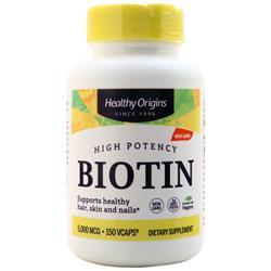 Healthy Origins Biotin (5,000mcg) 150 vcaps