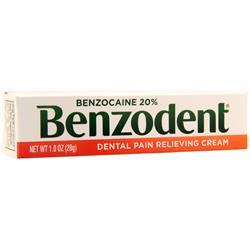 benzodent dental pain relieving cream 1 oz