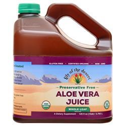 Lily of the Desert Certified Organic Aloe Vera Juice - Whole Leaf (Filtered) Preservative Free 128 fl.oz