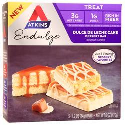 Atkins Endulge Bar Dulce De Leche Cake Dessert 5 bars
