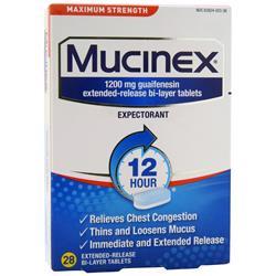 Mucinex Mucinex Expectorant - Maximum Strength 28 tabs