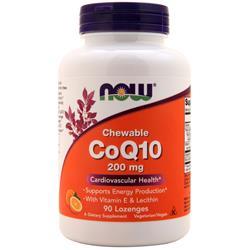 Now CoQ10 Chewable (200mg) Orange 90 lzngs