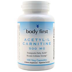 Body First Acetyl-L Carnitine (500mg) 100 vcaps