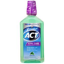 ACT Total Care Anticavity Fluoride Mouthwash Fresh Mint - Alcohol Free 33.8 fl.oz