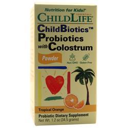 Childlife ChildBiotics Probiotics With Colostrum Powder Tropical Orange 1.2 oz