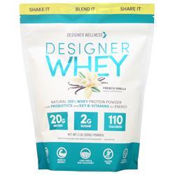Designer Protein Designer Whey Natural 100% Whey Protein French Vanilla 2 lbs