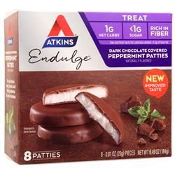 Atkins Endulge Candy Dark Chocolate Covered Peppermint Patties 8 count