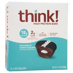 Think! think! High Protein Bar Chocolate & Creme Cupcake 10 bars