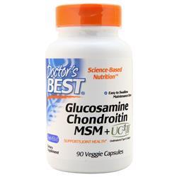 Doctors Best Glucosamine Chondroitin MSM + UC-II 90 vcaps