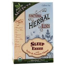 Mate Factor Functional Herbal Blends Herbal Tea Sleep Ezzzz 20 pckts