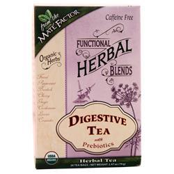 Mate Factor Functional Herbal Blends Herbal Tea Digestive Tea with Prebiotics 20 pckts