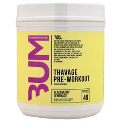 Raw X Bum Thavage Pre-Workout Blackberry Lemonade 520 grams