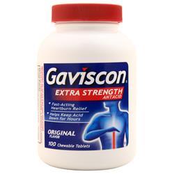 Glaxo Smith Kline Gaviscon Antacid - Extra Strength Original 100 tabs