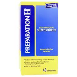 Preparation H Hemorrhoidal Suppositories 48 count