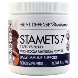 Host Defense Stamets 7 Mushroom Mycelium Powder 3.5 oz
