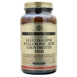 Solgar Extra Strength Glucosamine Hyaluronic Acid Chondroitin MSM Shellfish-Free 120 tabs