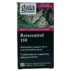Gaia Herbs Resveratrol 150 50 lcaps