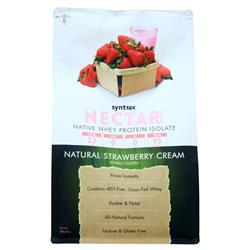 Syntrax Nectar Whey Protein Isolate - Natural Natural Strawberry Cream 2 lbs