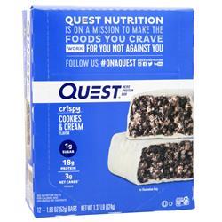 Quest Nutrition Quest Hero Protein Bar Crispy Cookies & Cream 12 bars