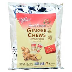 Prince of Peace Ginger Chews - 100% Natural Blood Orange 113 chews