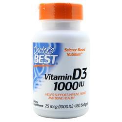 Doctors Best Vitamin D3 (1000IU) 180 sgels