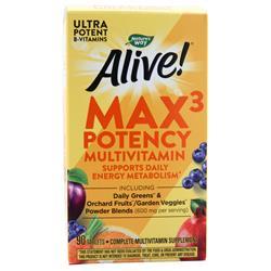 Natures Way Alive! Max3 Potency Multivitamin with Iron 90 tabs