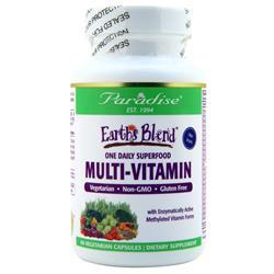 Paradise Herbs Earths Blend One Daily Superfood Multi-Vitamin No Iron 60 vcaps