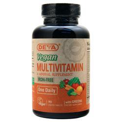Deva Nutrition Vegan Multivitamin & Mineral Iron Free - One Daily 90 tabs