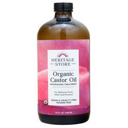 Heritage Store Organic Castor Oil 32 fl.oz