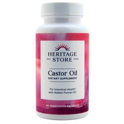 Heritage Store Castor Oil (725mg) 60 vcaps