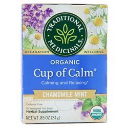 Traditional Medicinals Organic Relaxation Tea Cup of Calm - Chamomile Mint 16 pckts