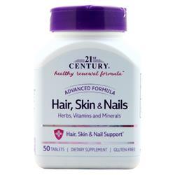 21st Century Hair, Skin & Nails - Advanced Formula 50 tabs